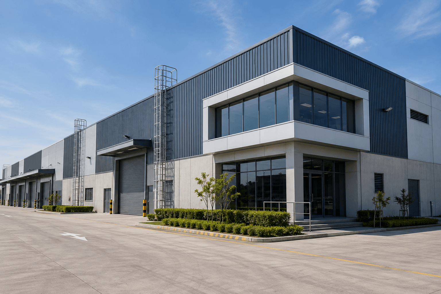 Industrial warehouse interior